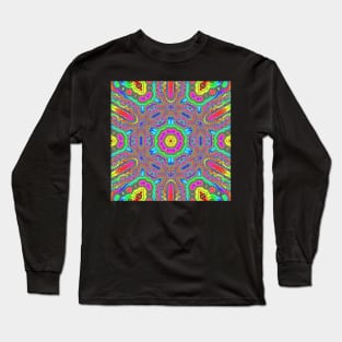 Trippy Psychedelic Acid Designs Long Sleeve T-Shirt